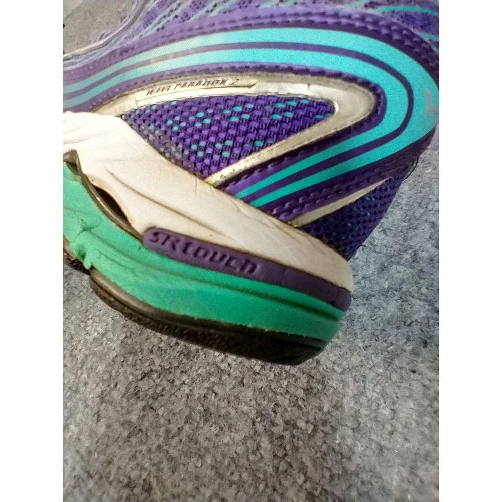 Mizuno Wave Paradox 2 Womens Running Shoes‎ Purple Teal J1GD154004 Size 8.5